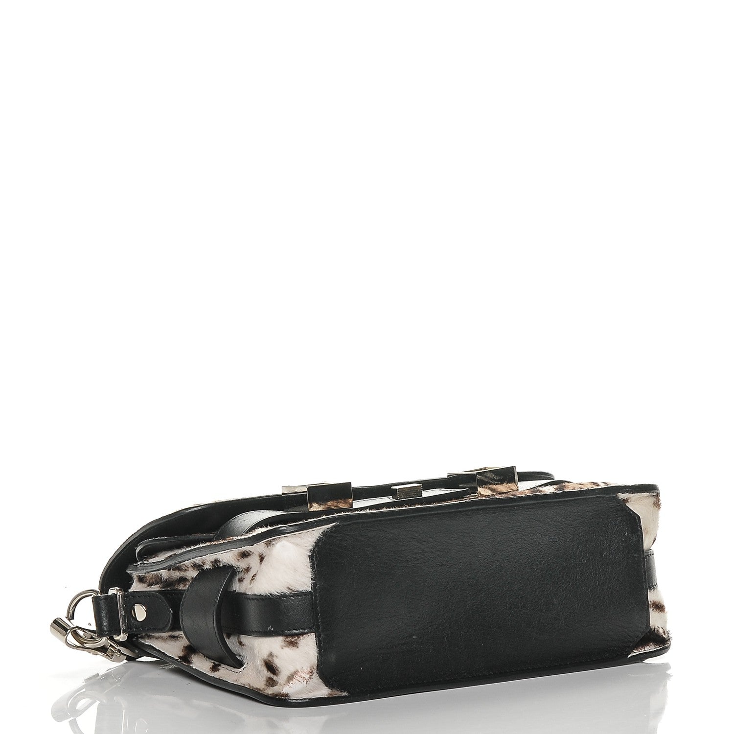 Proenza Schouler Calf Hair Leopard Print Mini PS11 Classic Shoulder Bag Black 4 of 6