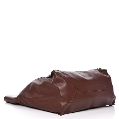 Balenciaga Veau Papier Basket Tote Castagna 4 of 15