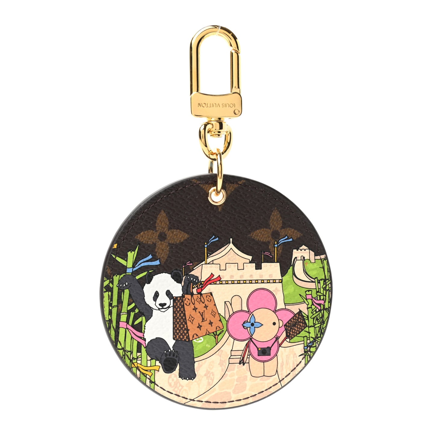 Monogram 2021 Christmas Animation China Wall Bag Charm Key Ring Myosotis Blue