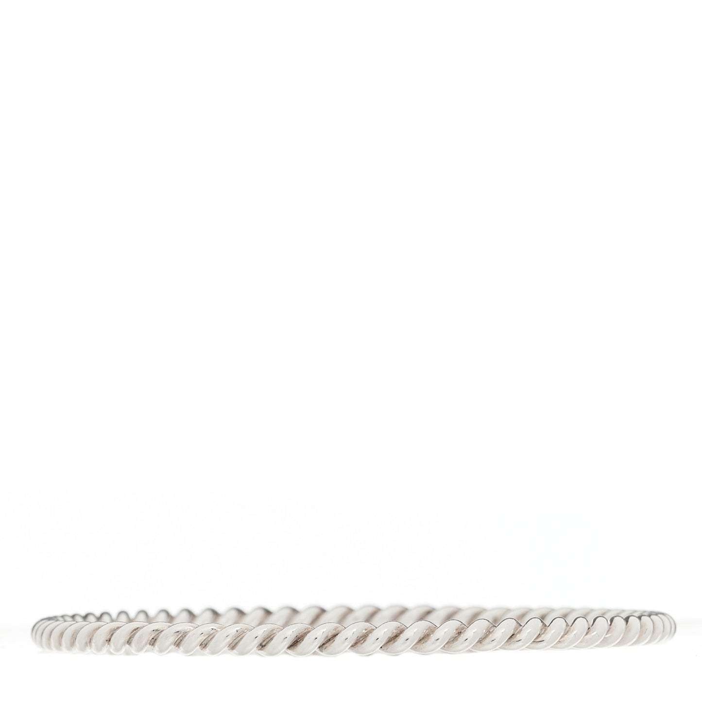 Sterling Silver Twist Rope Bangle Bracelet