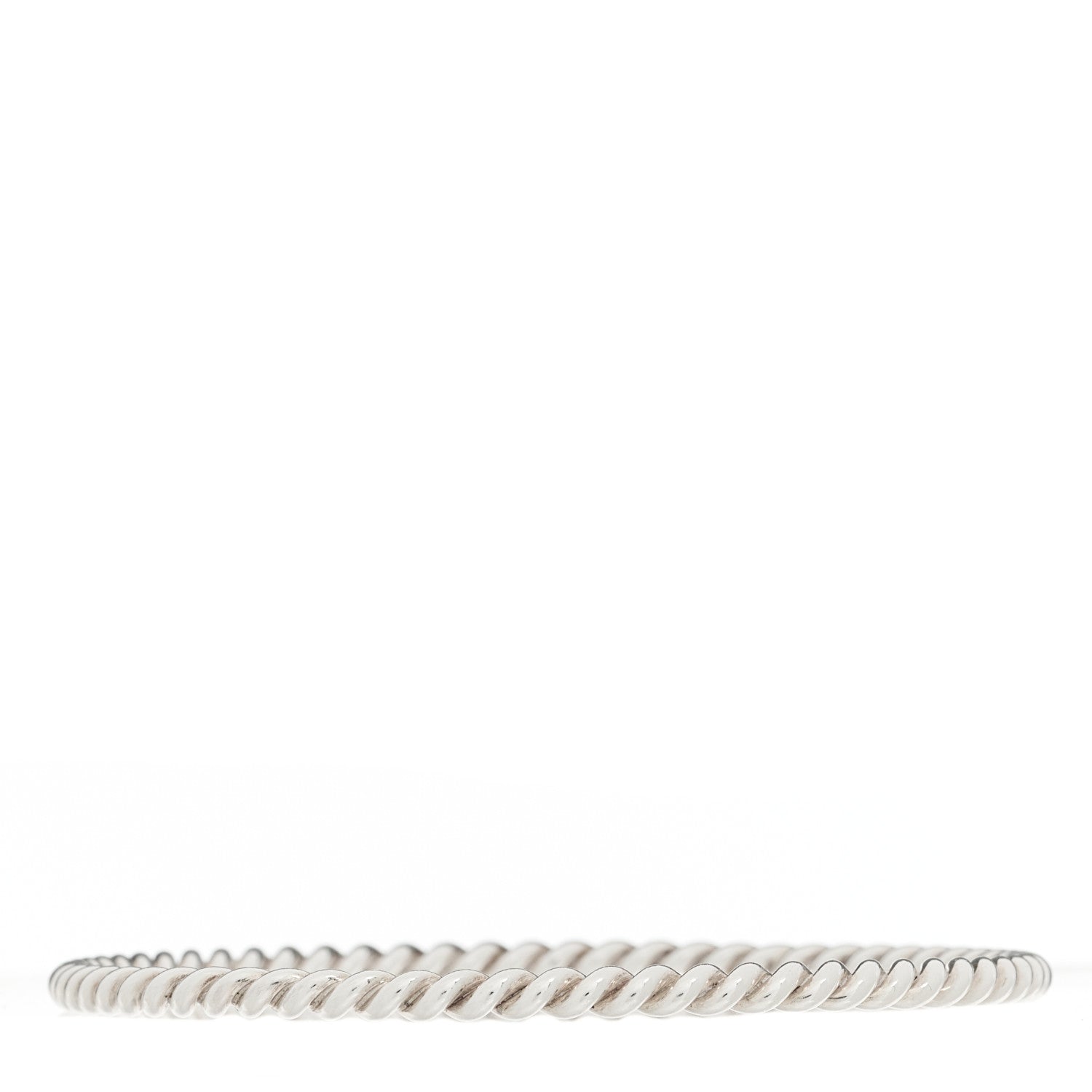 Tiffany Sterling Silver Twist Rope Bangle Bracelet 2 of 3