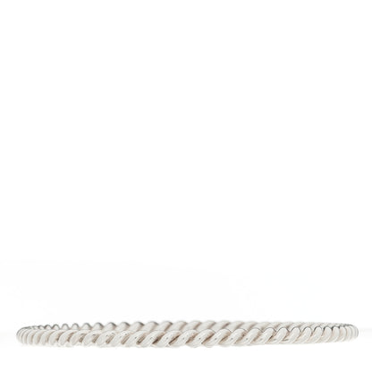 Tiffany Sterling Silver Twist Rope Bangle Bracelet 2 of 3