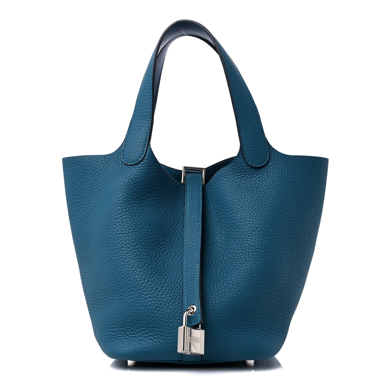 Hermes Taurillon Clemence Picotin Lock 18 PM Vert Bosphore 1 of 9