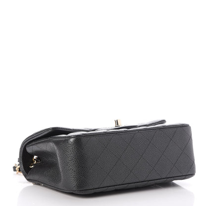 Chanel Caviar Quilted Mini Rectangular Flap Dark Grey 4 of 8