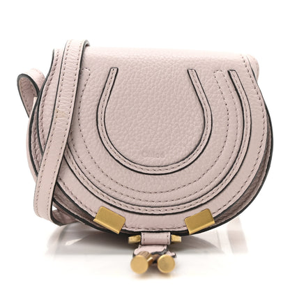 Chloe Calfskin Nano Marcie Saddle Bag Misty Lavender 1 of 9