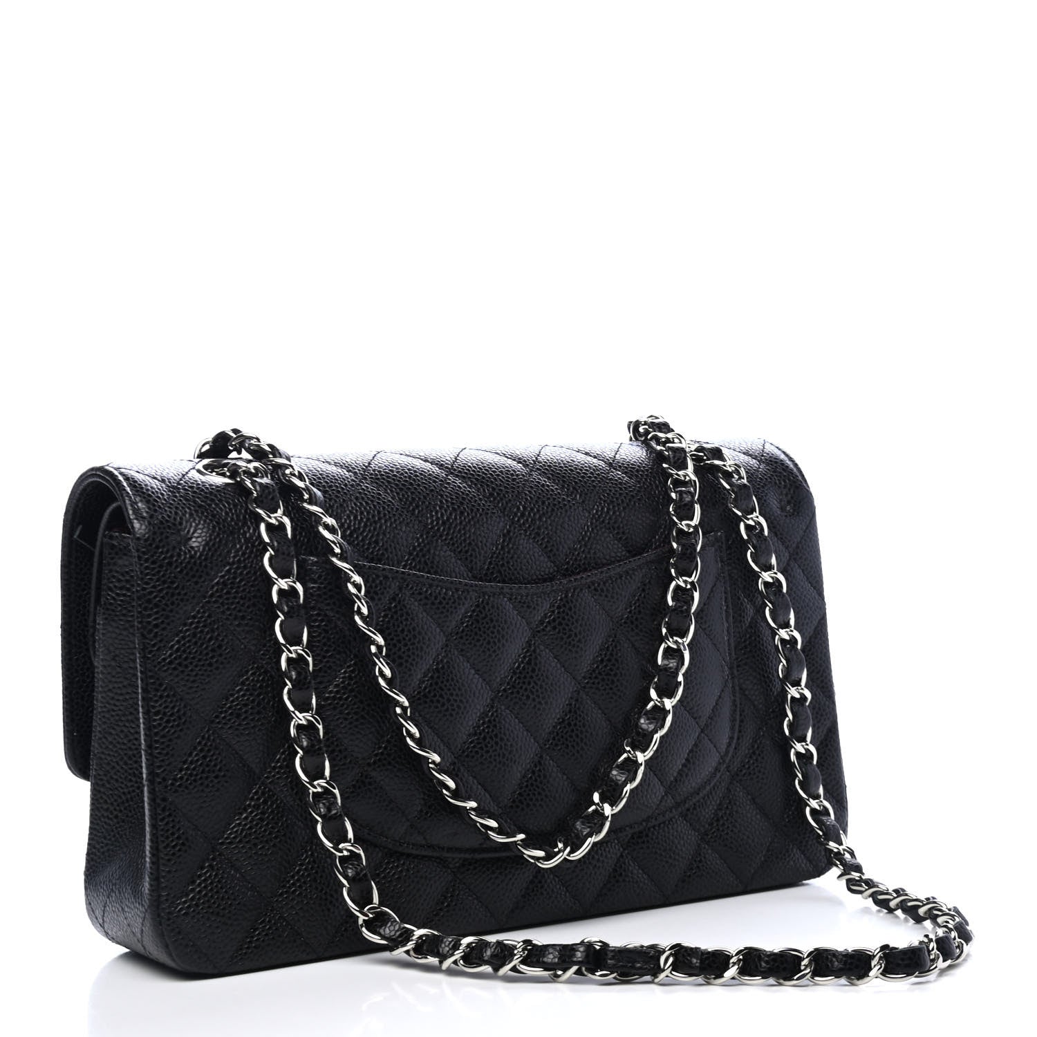 Chanel Caviar Quilted Medium Double Flap Black 2 of 4