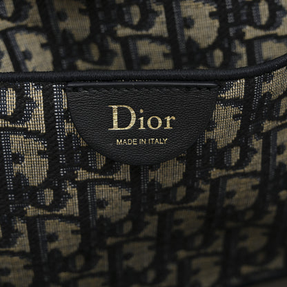 Christian Dior Oblique Small Bow Shopping Tote Blue Multicolor 6 of 12