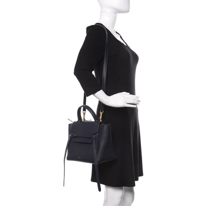 Celine Baby Grained Calfskin Micro Belt Bag Midnight 2 of 9