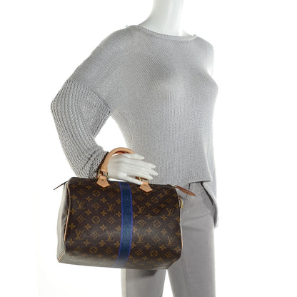 Louis Vuitton Monogram My LV Heritage Speedy 30 Violet Blue Marine 2 of 7