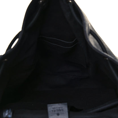 Gucci Soft GG Supreme Monogram Appia Calfskin Web Double Buckle Backpack Black 4 of 15