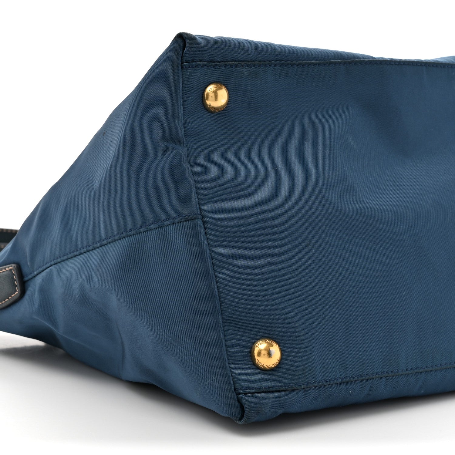 Prada Tessuto Nylon Saffiano Tote Cobalto 8 of 12