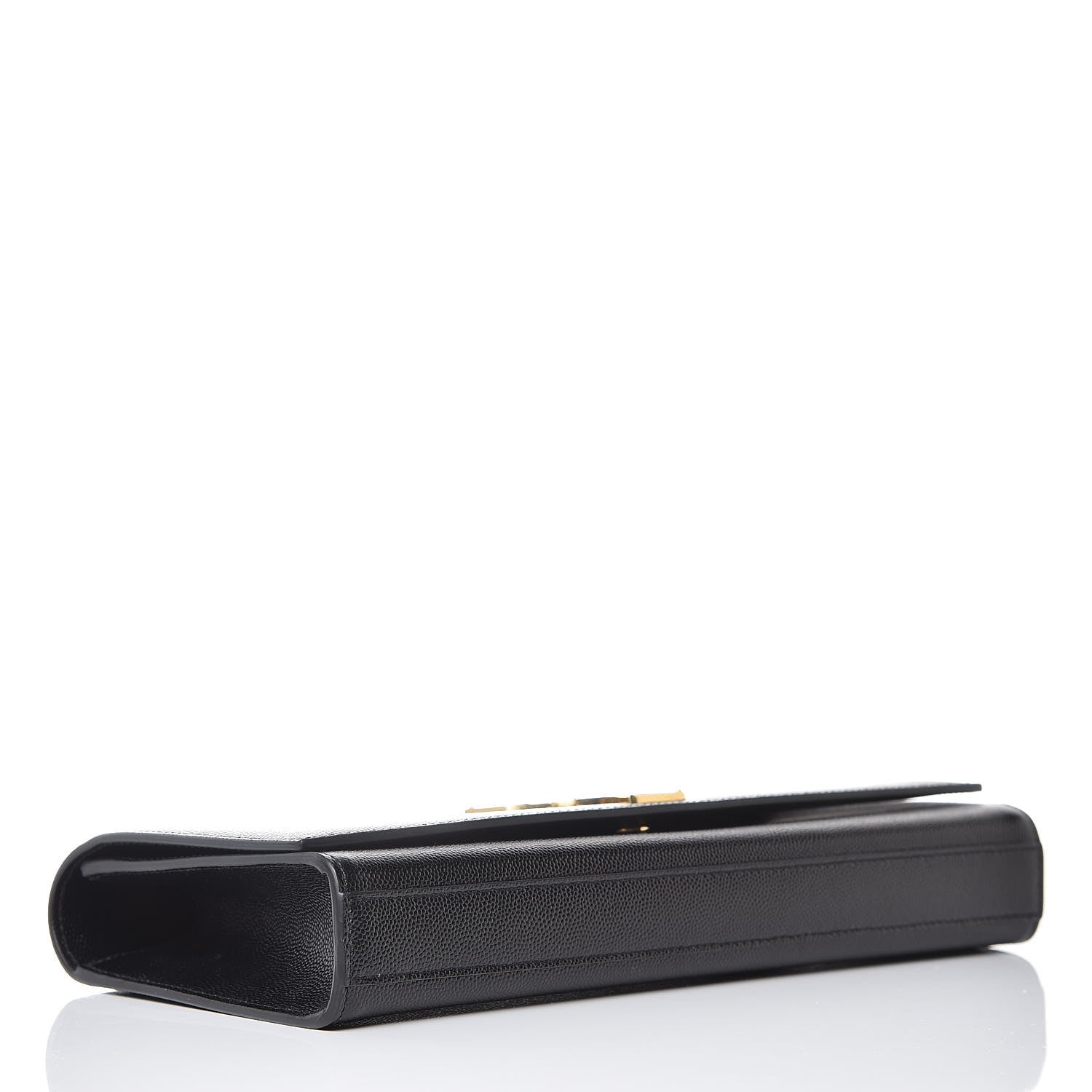 Saint Laurent Grain De Poudre Monogram Cassandre Clutch Black 4 of 7