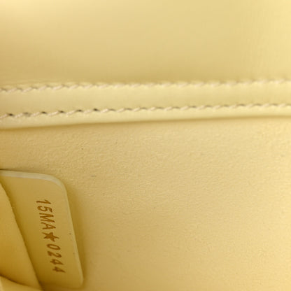 Christian Dior Calfskin Cannage Lady D-Joy Light Yellow 7 of 10