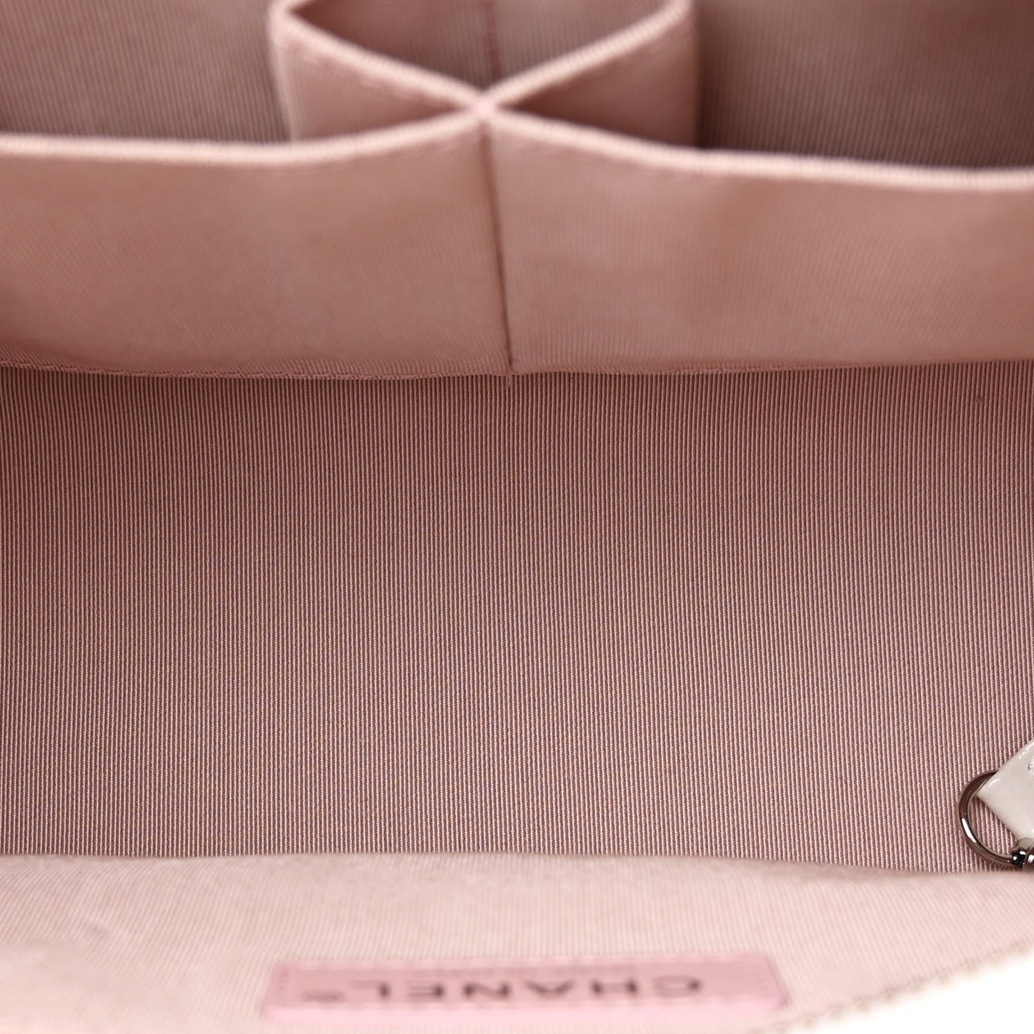 Chanel Patent Goatskin Quilted Medium Gabrielle Hobo White 5 of 18