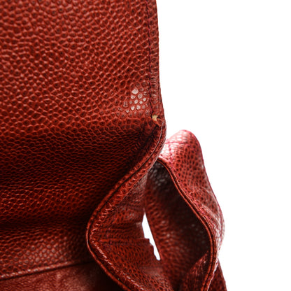Chanel Caviar Quilted Shoulder Bag Red 9 of 9
