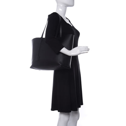 Saint Laurent Calfskin Large Shopping Tote Black 2 of 10