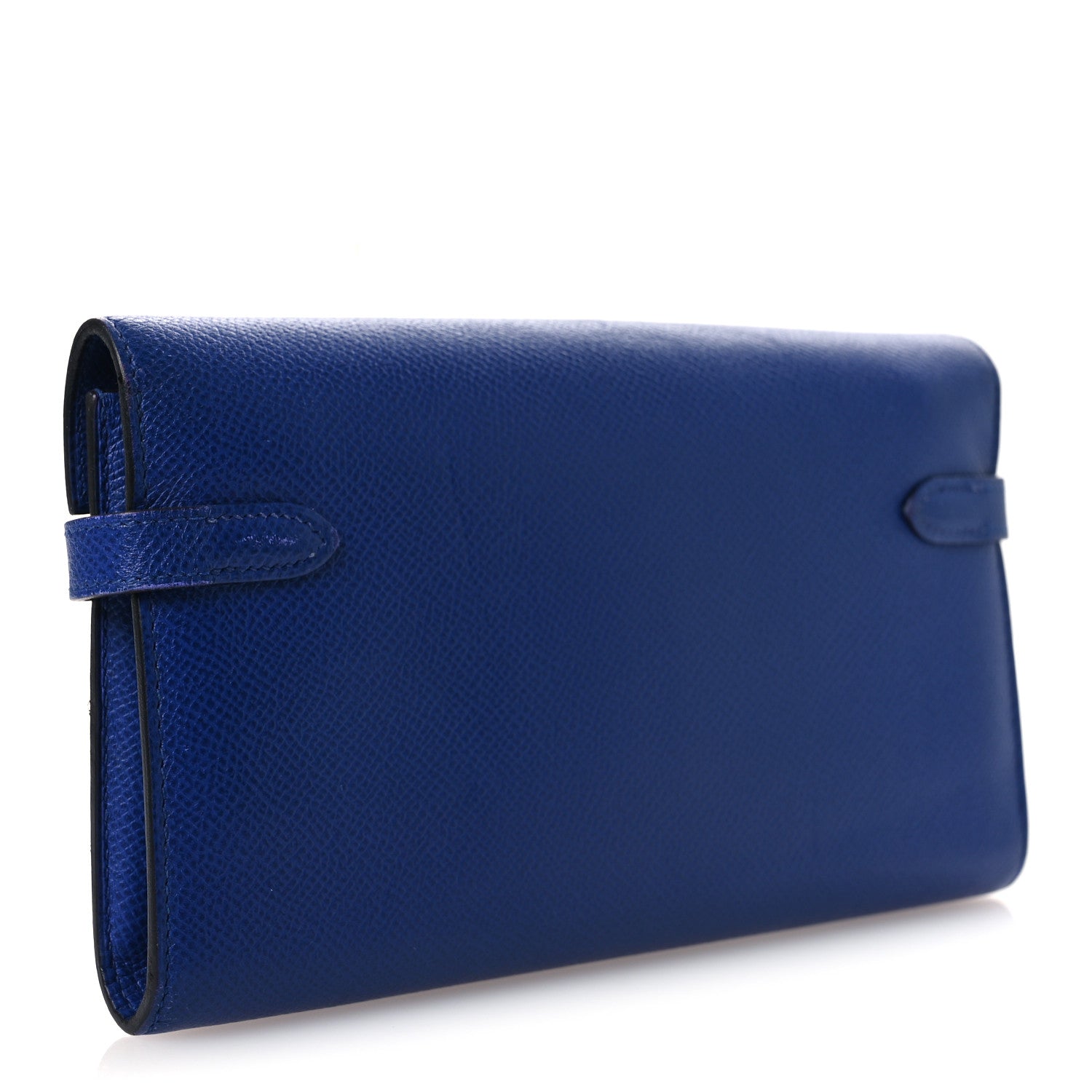 Hermes Epsom Kelly Longue Wallet Bleu Electrique 3 of 12