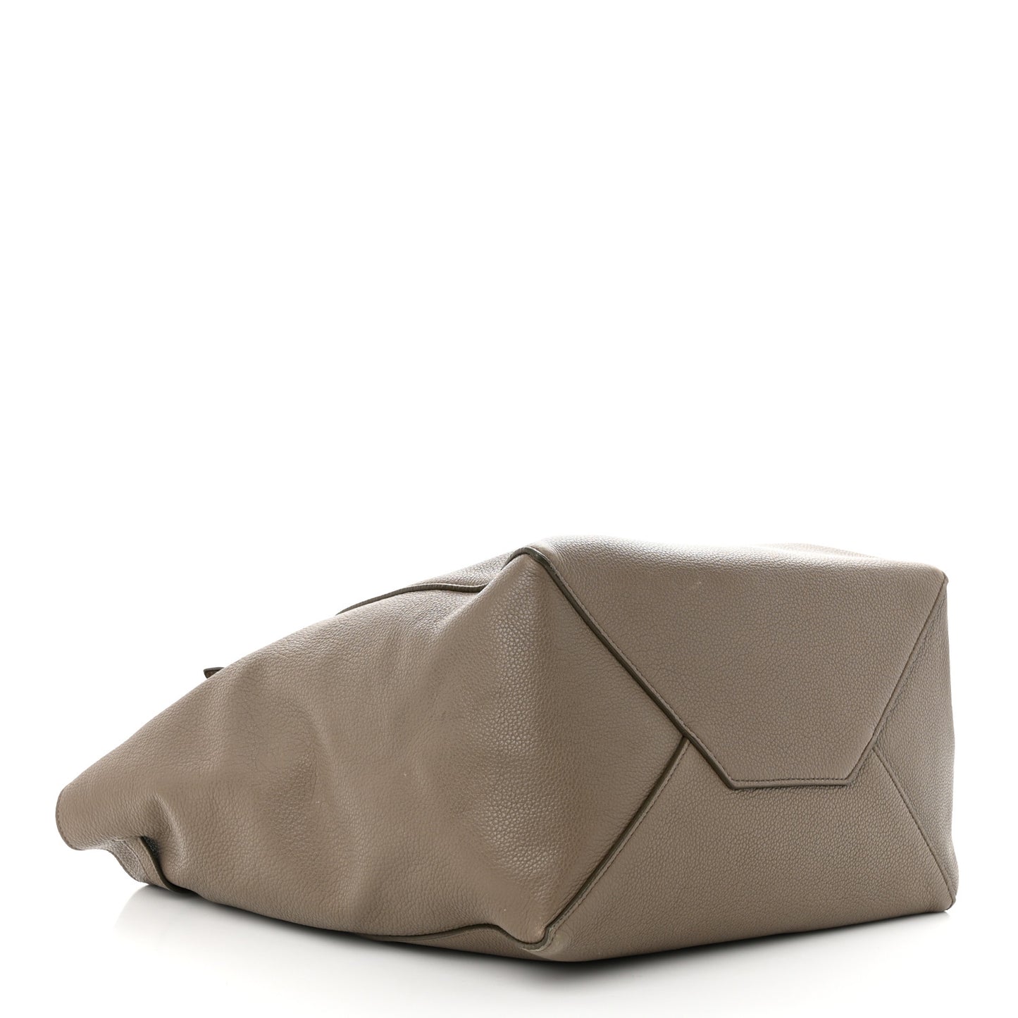 Soft Grained Calfskin Medium Belt Cabas Phantom Taupe
