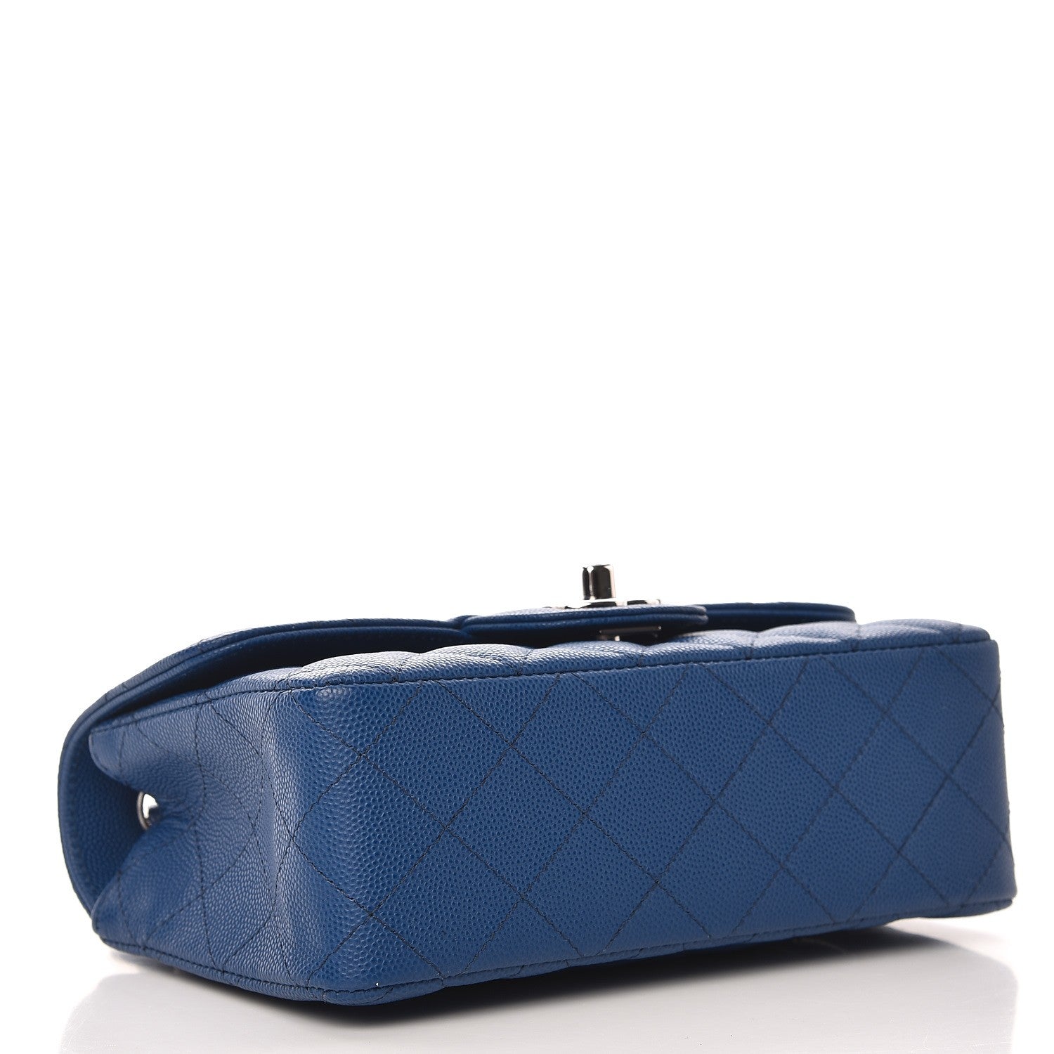 Chanel Caviar Quilted Mini Rectangular Flap Dark Blue 4 of 8