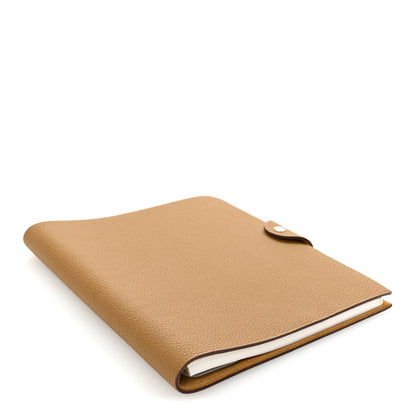 Hermes Togo Ulysse MM Notebook Cover Bronze Dore 4 of 6