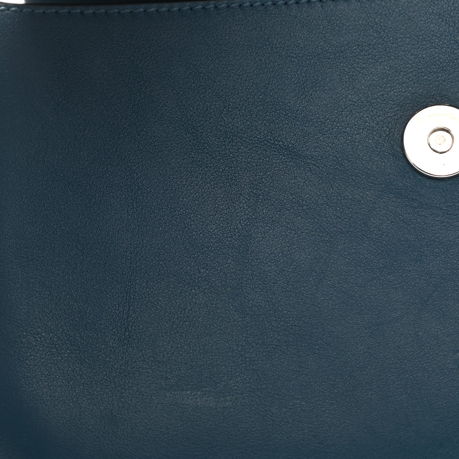 Chloe Suede Calfskin Small Faye Shoulder Bag Majolica Blue 19 of 20