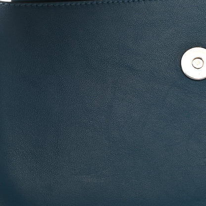 Chloe Suede Calfskin Small Faye Shoulder Bag Majolica Blue 19 of 20