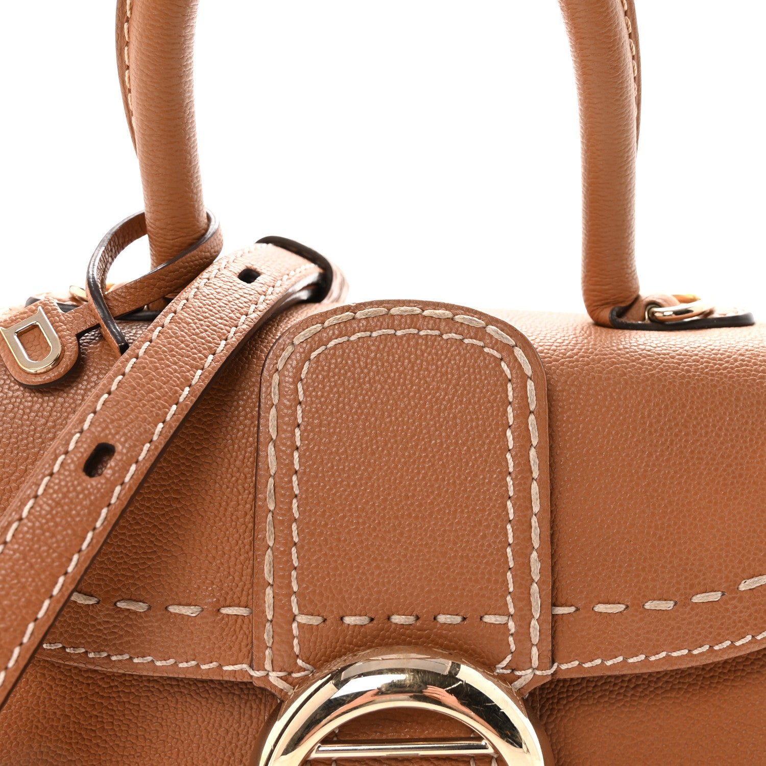 Delvaux Grained Rodeo Calfskin Surpique Mini Brillant Satchel