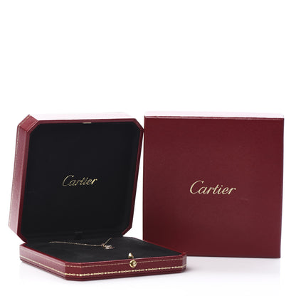 Cartier 18K Pink Yellow White Gold Pink Spinel Trinity Pendant Necklace 7 of 7