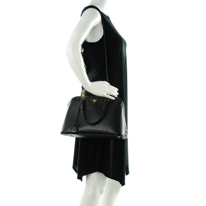 Prada Saffiano Lux Medium Promenade Tote Black 2 of 11