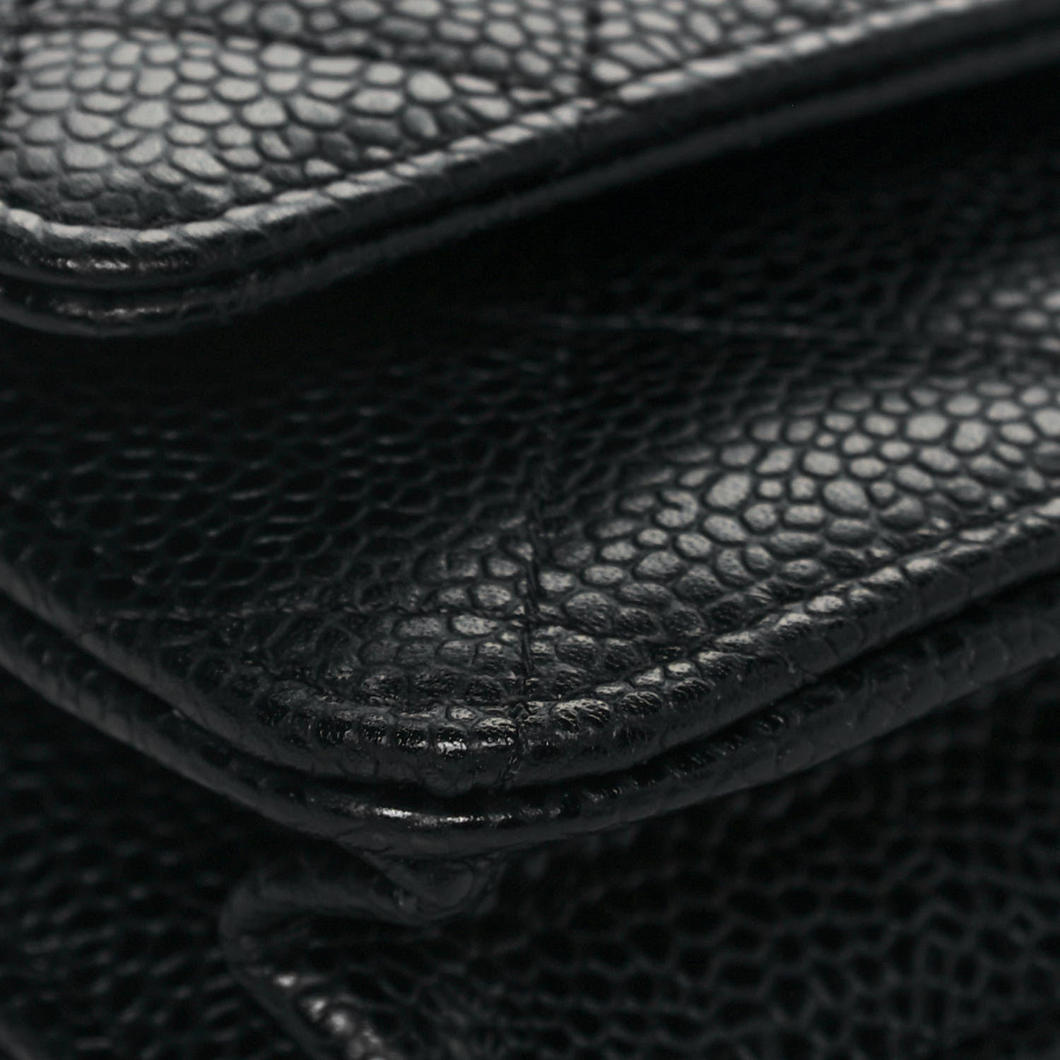 Chanel Caviar Quilted Wallet On Chain WOC Black 10 of 15