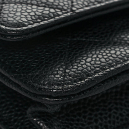 Chanel Caviar Quilted Wallet On Chain WOC Black 10 of 15
