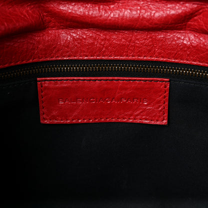 Balenciaga Agneau Classic Hardware Envelope Clutch Rouge Cardinal 6 of 8
