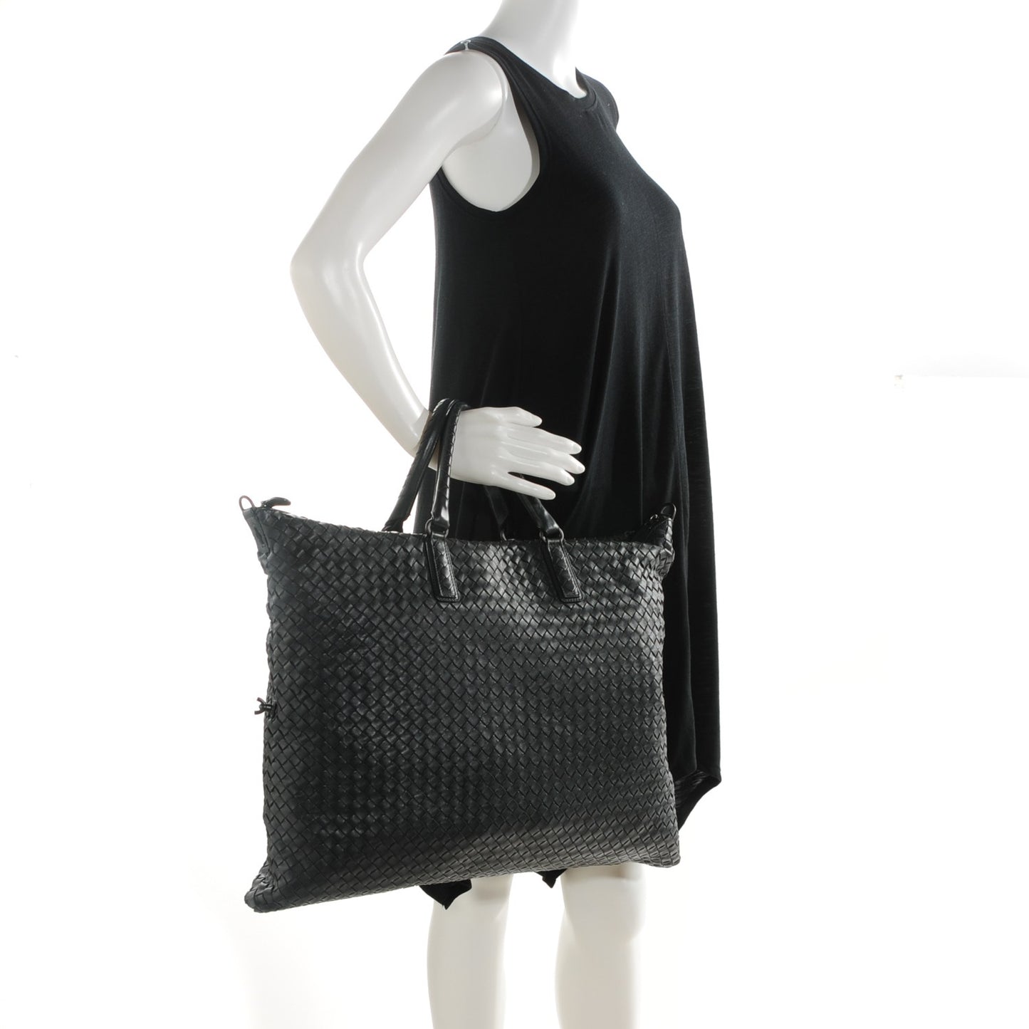 Nappa Intrecciato Convertible Bag Anthracite