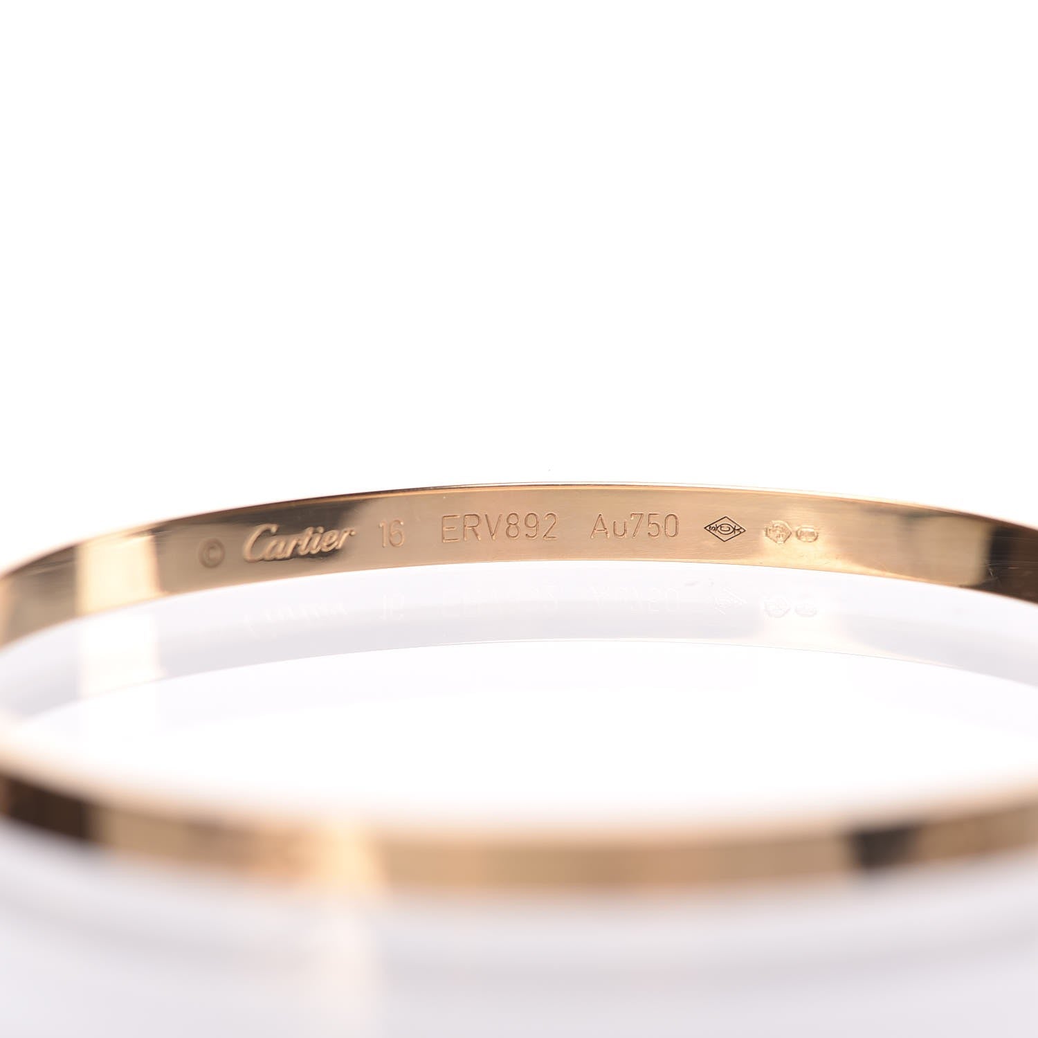 Cartier 18K Yellow Gold Small LOVE Bracelet 16 4 of 6