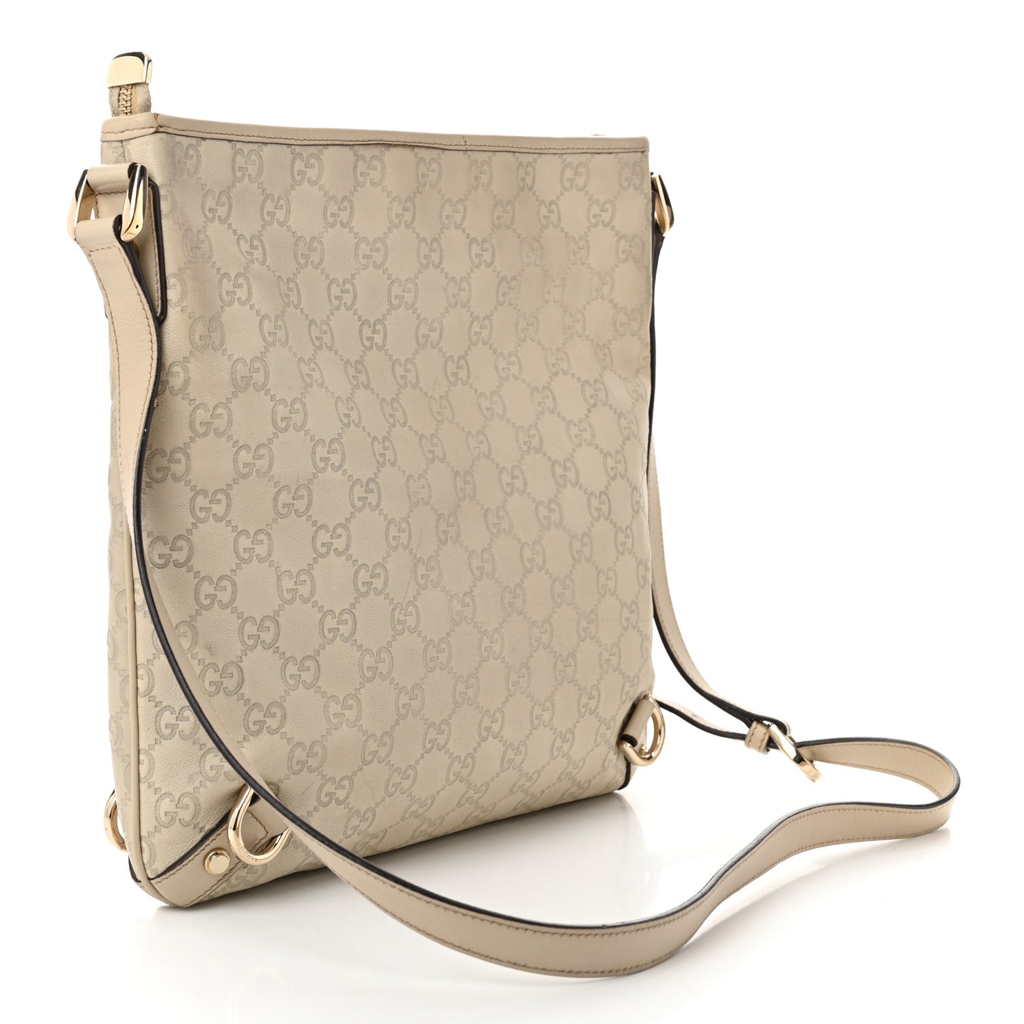 Guccissima Abbey Messenger Bag Off White