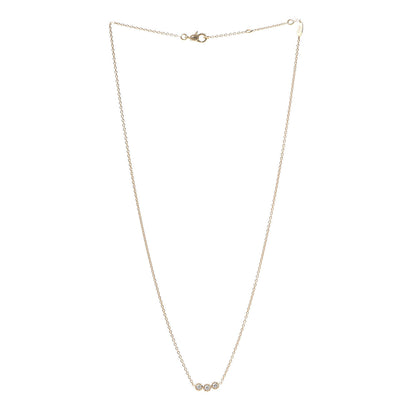 Christian Dior 18K Yellow Gold Diamond Mimirose Pendant Necklace 3 of 6