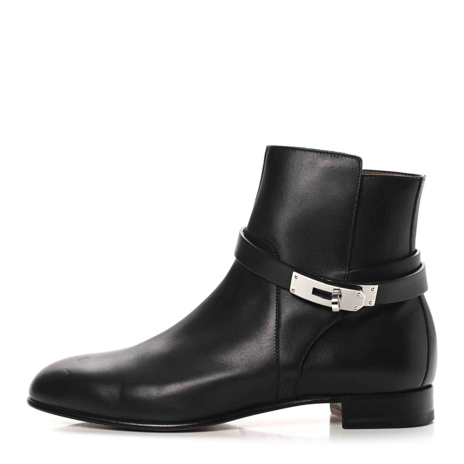 Hermes Calfskin Neo Low Boots 38 Black 1 of 12