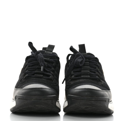 Chanel Velvet Calfskin Mixed Fibers CC Sneakers 39 Black 2 of 9