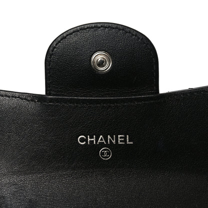 Chanel Patent Quilted Reissue Flap Card Holder Wallet So Black 6 of 8