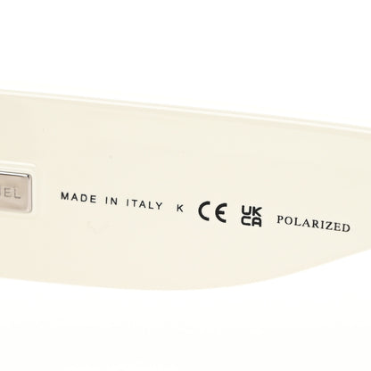 Chanel Acetate Square Sunglasses 6059 Black White 6 of 8