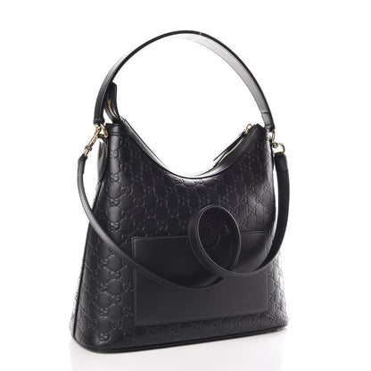 Gucci Guccissima Linea A Hobo Black 3 of 9