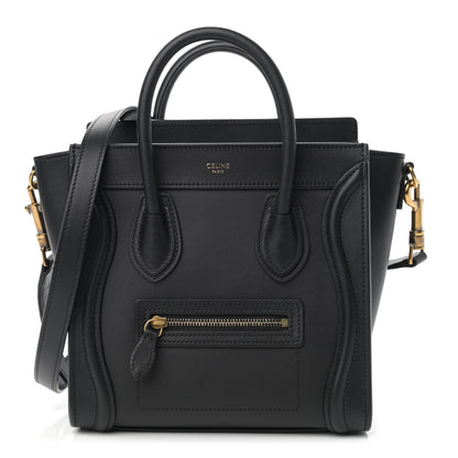Celine Smooth Calfskin Nano Luggage Black 1 of 13