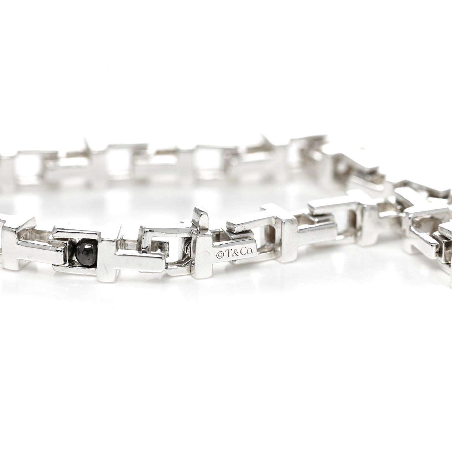 Sterling Silver Narrow T Chain Bracelet
