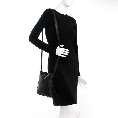 Hermes Lambskin Toudou Perfore Crossbody Bag Black 2 of 9