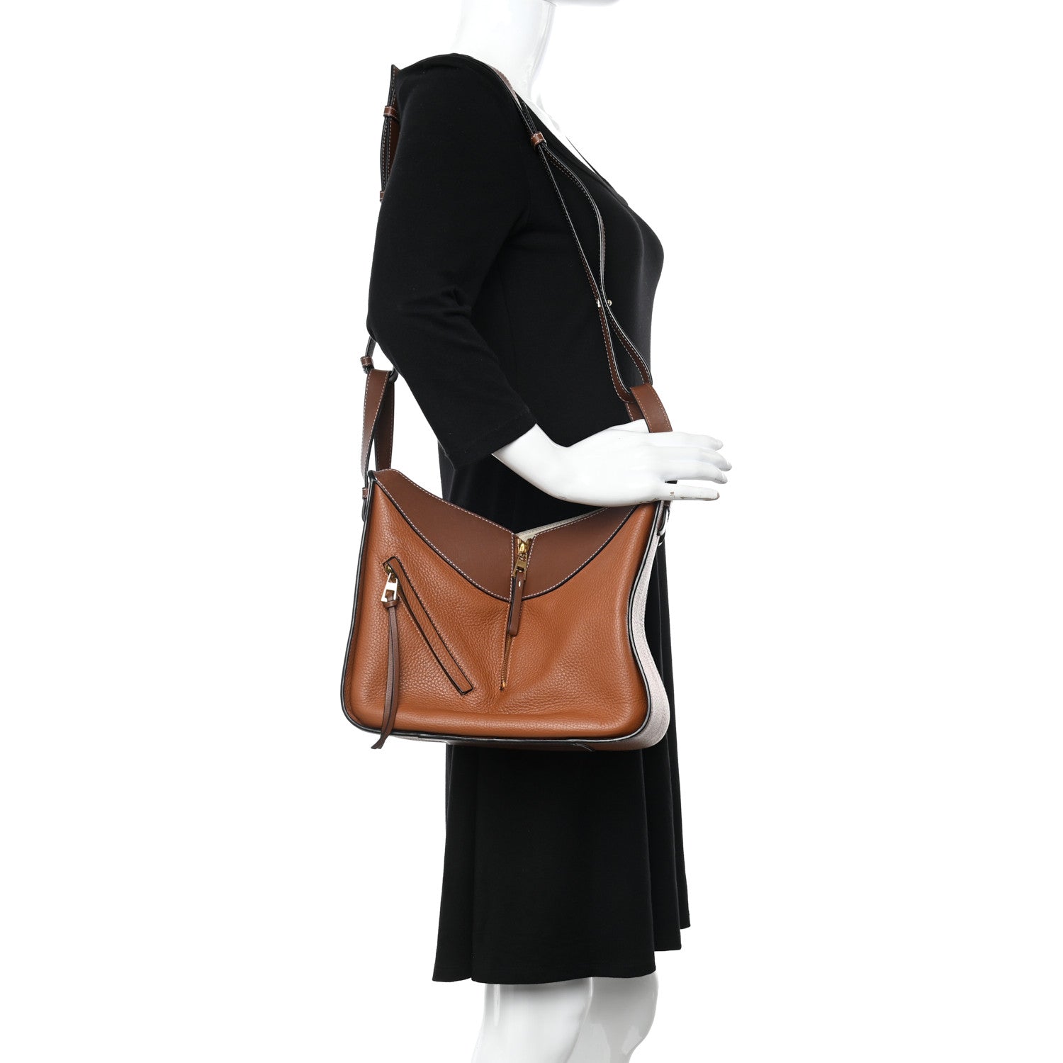 Loewe Grained Calfskin Small Hammock Shoulder Bag Tan 2 of 10