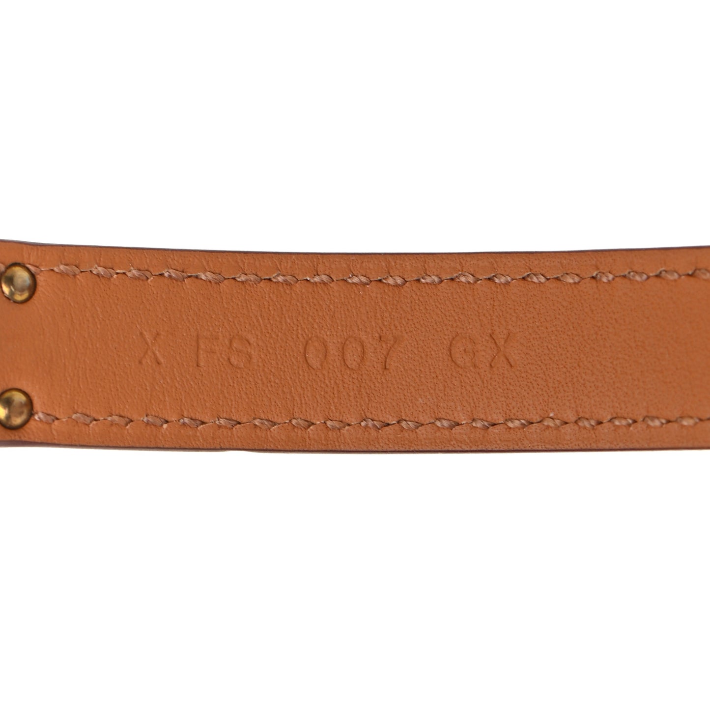 Barenia Kelly Double Tour Bracelet S Fauve