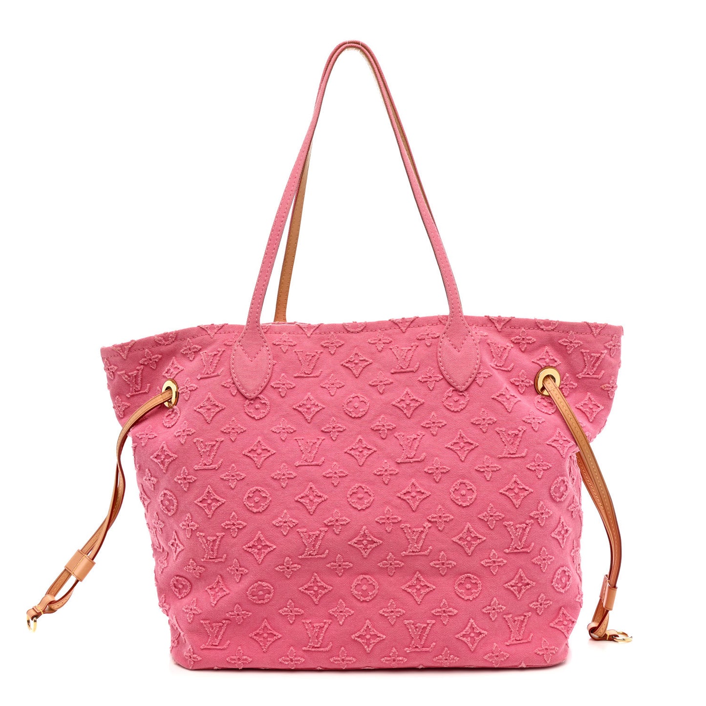 Monogram Denim Neverfull MM Rose
