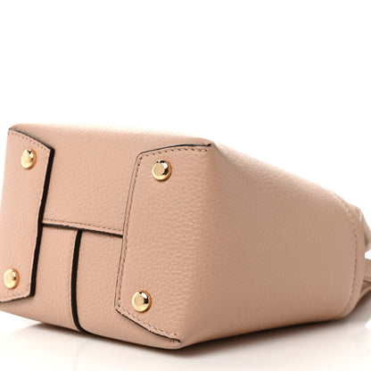 Salvatore Ferragamo Grained Calfskin Mini Gancino Bucket Bag Amaretti 8 of 9