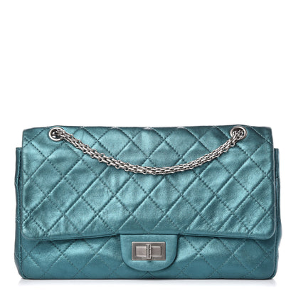 Chanel Metallic Calfskin Quilted 2.55 Reissue 227 Flap Turquoise 1 of 15