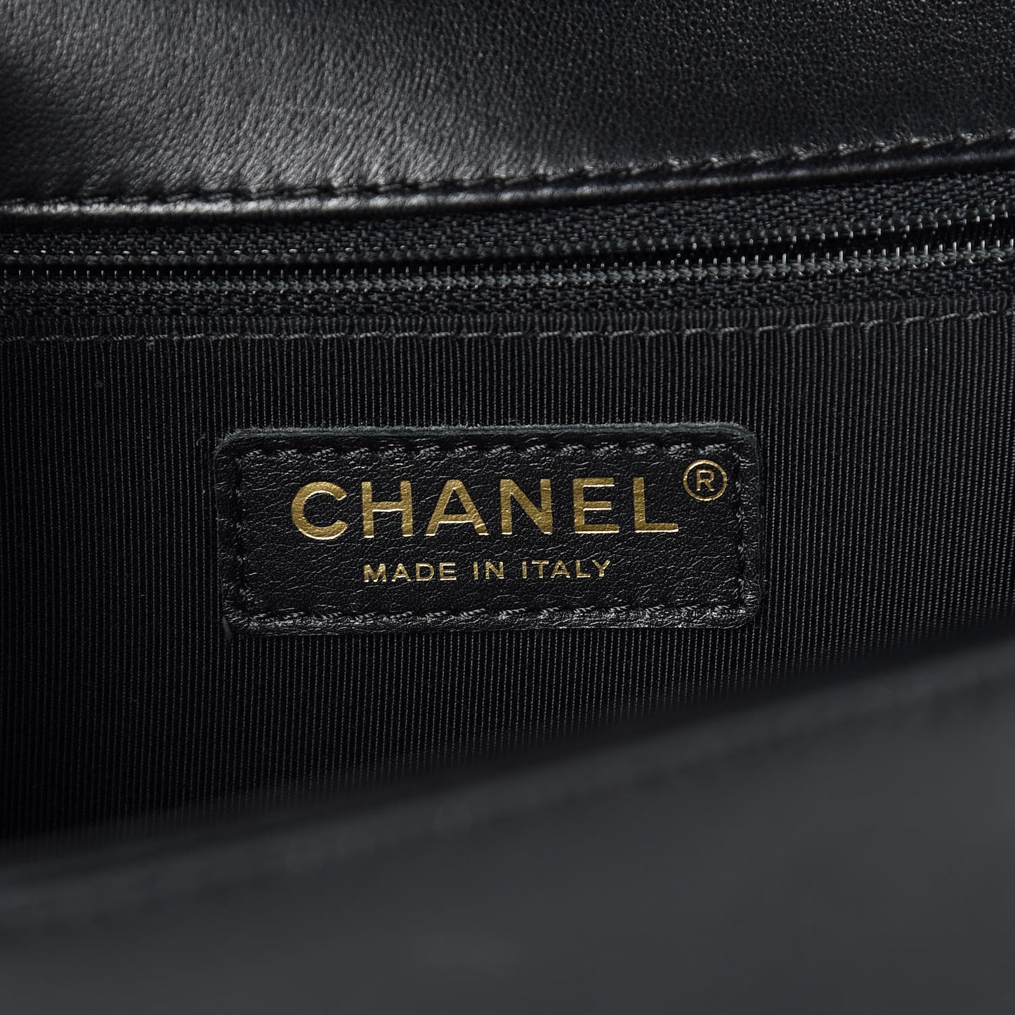 Lambskin Quilted New Medium Boy Flap Black